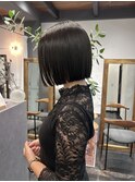 朝ラク|自然にまとまる酸性ストレートボブ結婚式ヘア