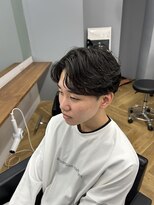 アレス バイ シカ 神戸三宮元町店(ALLES by Cica)&nbsp;フェザーショートフェザーパーマニュアンスパーマショートヘア