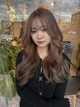 シキ(SHIKI) ミルクティーベージュ 韓国風ヘア 福井美容室