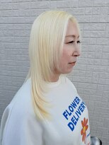 ゴデーレ(GODERE)&nbsp;透け感透明感ブリーチハイトーンホワイトゴールド春色ハイトーン