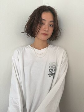 ロティバイトレンチ(loti by trench) ゆるふわボブ×ベージュ loti by trench