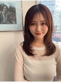 大人かわいいレイヤーカット/シャギー/ヘーゼルベージュ2