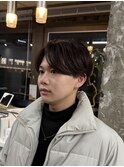 シャドウパーマ/メンズ縮毛矯正/毛流れセンターパート