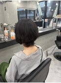 小顔ひし形 レイヤーカット 透明感カラー