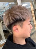 ワンブリーチで作るベージュカラー×刈り上げ