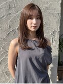 【小顔効果◎】韓国風レイヤー×透明感カラー