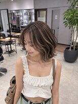 リーチェ(ReCHE by CAPA(旧：CAPA茅ヶ崎店）)&nbsp;ハイライトレイヤーカットダークパープル夏ミルクブラウン35