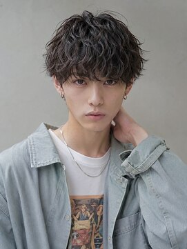 キャンバス バイ ネオリーブ 横浜西口(Canvas by neo.) 【横浜】無造作波巻きパーマ×メンズショート