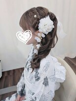 京都ヘアセット着付け専門サロン 夢館 五条店(yumeyakata)&nbsp;ゆる巻きサイドポニー