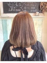 リエットヘア(Lie et.hair)&nbsp;【西尾市 美容室】30代40代におすすめの柔らかベージュカラー