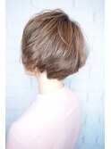 【morio池袋】大人ショートボブ ラウンドグラデーションボブ