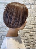 【adept金町店　軽米style】ミニボブ×ブラウン