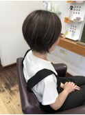 ハイライト ショートボブ