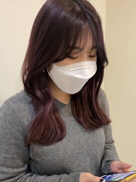 シェノン 西梅田(CHAINON) レイヤーカット/ウェットヘア/デザインカラー/ラベンダー