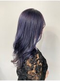 10代20代30代大人可愛い艶感ラベンダーブラックケアブリーチ
