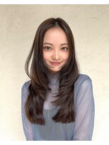 ルル 表参道(lulu.) レイヤーカット　小顔ヘア　レイヤーロング　ショコラ