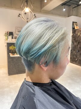 アディクト 綾瀬(ADDICT) 【ADDICT_YuuYa】ホワイト×ペールブルー