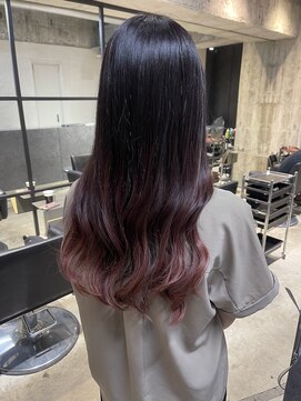 エクラートエール 大宮東口店(ECLART aile) エアタッチ×ピンクバイオレットグラデーション