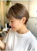 黒髪/グレーベージュ/レイヤーロング/前髪パーマ[西船橋/津田沼]