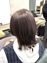 リベストバイジェービー 稲毛(li best. byjb)&nbsp;デザインカラー/レイヤーカット/ウェットヘア/オリーブベージュ