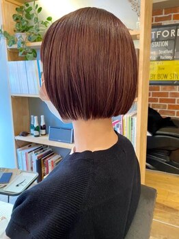 ロータス ヘアデザイン(LOTUS hair design.)の写真/ショートヘアでもしっかり髪質改善♪周りを気にせず、ゆったりとしたサロンタイムを過ごしましょう＊