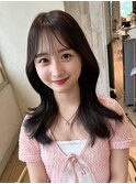 表参道アフロート張替　くびれシルエット　薄め前髪