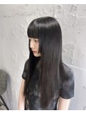 黒髪ロング