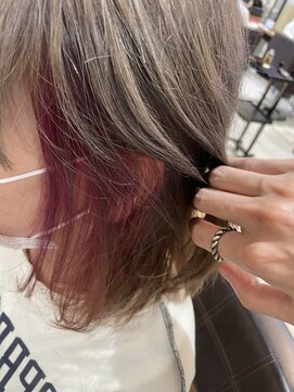 アース 鹿児島天文館店(HAIR&MAKE EARTH) チラッと可愛いインナーカラー