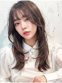 【池田】大人韓国美髪イメチェン顔周りカットラベンダーベージュ
