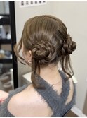 ツインくらげヘア【アイドル編み込みウェーブヘアメ】