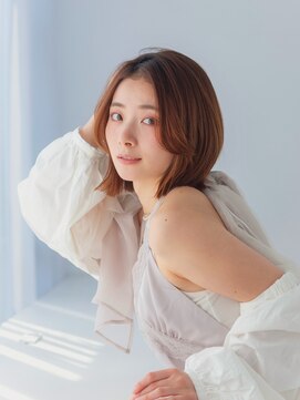 レイラバイアフロート 吉祥寺(Lila by afloat) ロブヘア/長めボブ/センターパートボブ/長め前髪/外ハネボブ