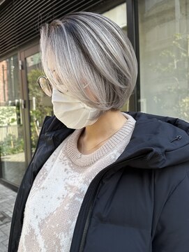 ヌエン 渋谷(NU/EN) 妊婦さんにおすすめ!伸びても気にならないバレイヤージュのボブ