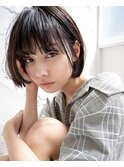 ナチュラル無造作ボブスタイル
