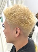 スパイキーショート/ハイトーンメンズ/フェードカット