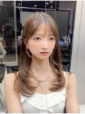 まとまるミディアムロングヘア/髪質改善/縮毛矯正/福岡天神