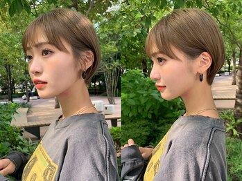 ジーナ 天神(Zina)の写真/【似合わせカット+アイロン仕上げ＆レクチャー♪¥4900】この秋マストな抜け感ショート[天神]