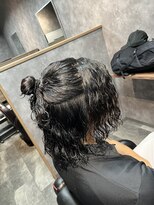 スウェルホワイト(SWELL WHITE)&nbsp;マガジンパーマハーフアップ