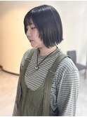 顔まわりレイヤー×オリーブベージュ