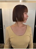 ぱつっとボブ