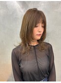 【Kansaku】ハッシュカット×オリーブベージュ