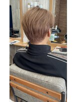 アンサ 城陽寺田店(ANSA)&nbsp;ウォームベージュ×センターパート