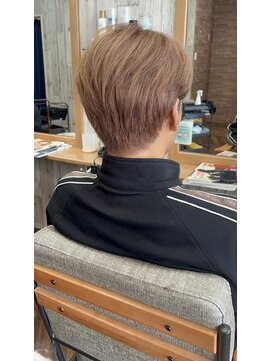 アンサ 城陽寺田店(ANSA) ウォームベージュ×センターパート