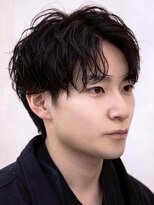 ルーシー 福岡大名店(LUCEY)&nbsp;センターパートフェザーパーマシャドウパーマメンズパーマ