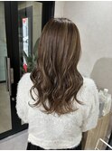 ベージュハイライトカラー