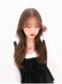 韓国レイヤー/レイヤーカット/くびれ巻き/ミディアムレイヤー