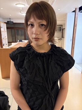 パーク(PARK) レイヤーボブベージュカラーハイトーンブリーチダブルカラー