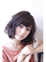 ブーケ(BOUQUET)&nbsp;暗めな髪色でもパーマでイメチェンスタイル