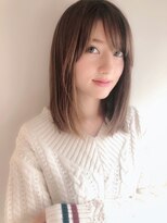 ノク(nok)&nbsp;伸ばしかけボブ_大人ガーリーダークアッシュ似合わせカット