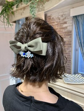 ロンド 表参道店(Lond) 大事な日のパーティーセット~くるりんぱ*アッシュカラー