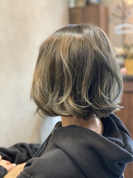 コネル ヘア アンド ハート(CONNEL HAIR And HEART) ハイライト×ボブ